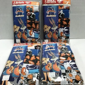 Space Jam Bugs Bunny Boys SIZE 6 Briefs Underwear Cotton (4) 5 PACKS - 20 Pairs - Picture 1 of 2