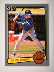 2017 Donruss Retro Variation Gray Border #RV-39 Josh Donaldson/199