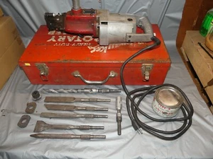 Vintage Milwaukee 5300 Heavy Duty Rotary Hammer Drill, Case & Bits - Picture 1 of 13