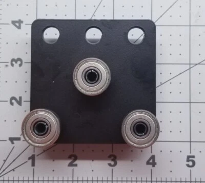 1-5/8 Strut Channel Trolley CUSTOM MADE 6 WHEEL - powder coated Unistrut 3 hole