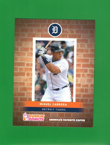 Miguel Cabrera Dunkin Donut Refrigerator Card Magnet (6" X 8") Cover
