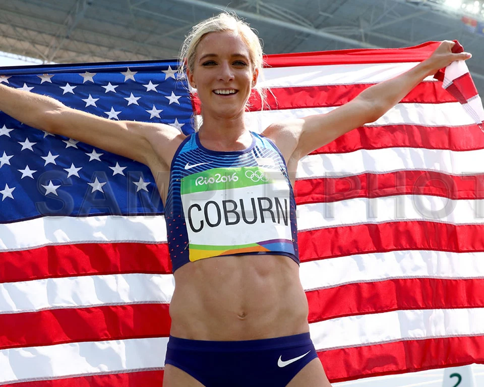 Emma Coburn USA 2016 RIO Olympics Bronze Medal Steeplechase 8x10 Photo - Image 1 of 1