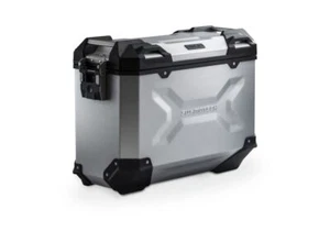 SW-Motech TRAX ADV Left Side Motorcycle Case Aluminum 37 Litre Silver Luggage - Picture 1 of 5