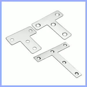 304 Stainless Steel Tee Plate Brace Flat T Shape Repair Bracket Tee Corner Brace - Picture 1 of 11
