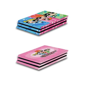 OFFICIAL THE POWERPUFF GIRLS GRAPHICS VINYL SKIN DECAL FOR SONY PS4 PRO CONSOLE - Picture 1 of 10