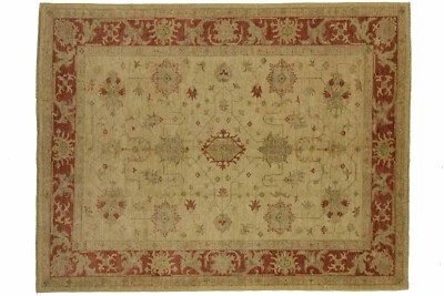 Afghan Chobi Brick Manufacture Carpet Hand Knotted 150x200 Beige Oriental - Image 1 of 4