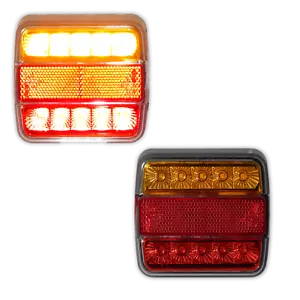 Juego de 2 luces traseras LED para remolque mini E11 homologación luz trasera remolque - Imagen 1 de 3