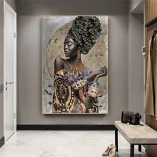 Graffiti Art African Black Woman Posters And Print Abstract Girl Canvas Painting