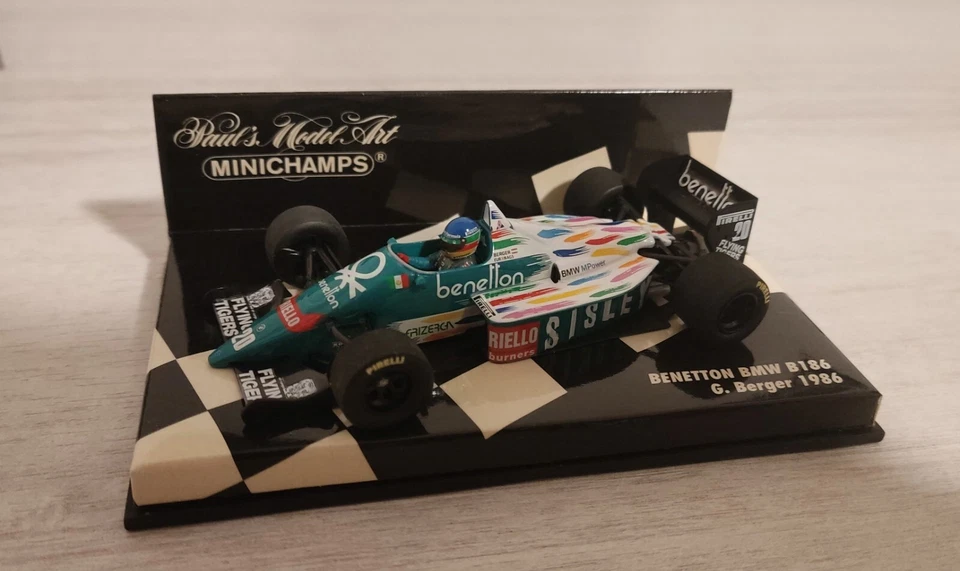 Minichamps 430860020 Benetton B186 1986 Gerard Berger 1/43 - Immagine 1 di 4