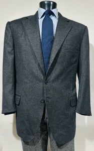 Mainline Loro Piana Cashmere Wool Gray 2 Vent Men’s Sport Coat 46 R - Picture 1 of 8