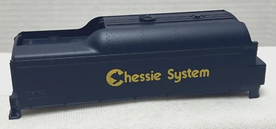 LIONEL O-GAUGE 1130-27CS BLUE PLASTIC CHESSIE SYSTEM TENDER BODY SHELL- 7-1/2"L - Image 1 of 4