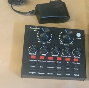 Live The Sound Card V8 Audio Mixer w/power supply - Photo 1/1