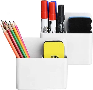 Magnetic Dry Erase Marker Holder,Pen and Eraser Holder for Whiteboard，Magnet Pen - Picture 1 of 12