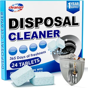 Foaming Garbage Disposal Cleaner and Deodorizer Tablets-24 Pack Food Disposal Cl - Picture 1 of 12