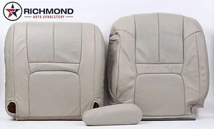 2000 Cadillac Escalade -Driver Side Complete PERFORATED Leather Seat Covers Tan - Picture 1 of 12