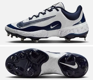Nike Alpha Huarache Elite 4 Low Metal Baseball Cleats FD2745-107 Mens Size 8 - Picture 1 of 8