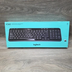 Logitech K360 Teclado Inalámbrico Windows PC Chrome OS 2.4GHz Receptor USB Nuevo - Imagen 1 de 13
