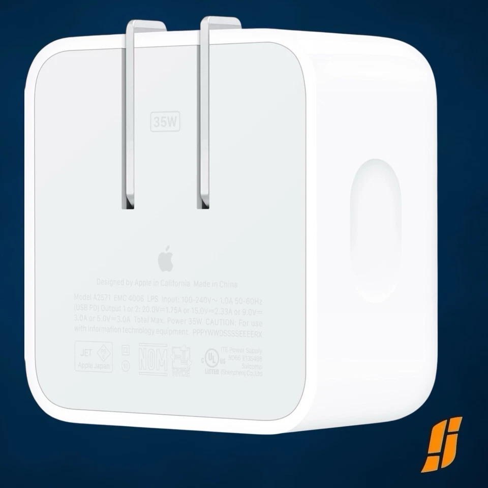 Apple 35W Power Adapter - White (MNWM3AM/A) - Image 1 of 1
