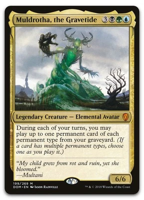 Muldrotha, the Gravetide #199 (NM) Dominaria DOM Magic MTG - Image 1 of 2