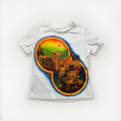 Camiseta Arquitectura Vintage Mujer S 60s 70s Hippie Europa Gráfica Camiseta Foto 1 de 4