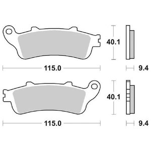 Pastillas De Freno Delanteras SBS 722 HS Peugeot SV 250 2001 2005 - Imagen 1 de 4