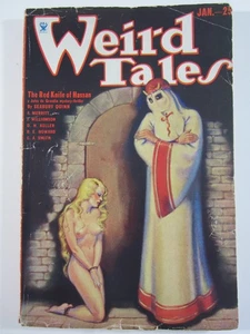 Weird Tales Pulp, Jan. 1934 VG+  Robert E. Howard, Conan!  Brundage Cover! - Bild 1 von 6