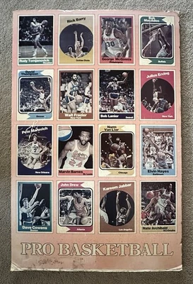 Studio One Poster Pro Basketball Cards 1970s READ Kareem Abdul-Jabbar Dr J - Image 1 of 4