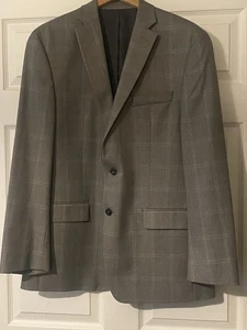 MICHAEL KORS Kelson Men's Modern Fit Blazer Sport Coat Gray 42L - Picture 1 of 10