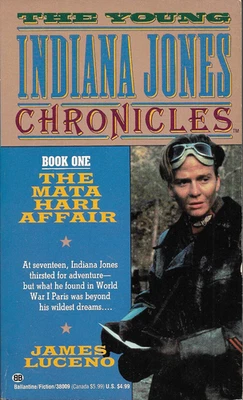 James Luceno Young Indiana Jones Chronicles Book 1 The Mata Hari Affair 1st PBO Foto 1 de 3