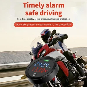 LCD Motorcycle TPMS Alarm Installation Easy To Use LCD Motorcycle TPMS - Picture 1 of 12