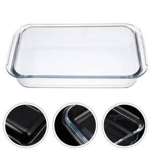 Tempered Baking Tray Heat Resistant Plate Dish for Oven Pan Glass - Picture 1 of 12