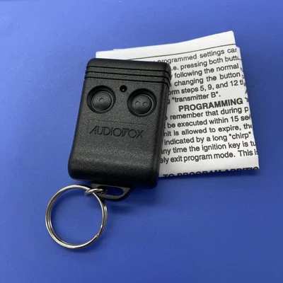 NEW AUDIOVOX 2-BUTTON REMOTE TRANSMITTER FOB ELVAL77A w/ PROGRAMMING - Image 1 of 2
