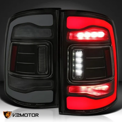 Black/Smoke Fits 2013-2018 Ram 1500 2500 3500 LED Tail Lights Sequential Signal Foto 1 de 4
