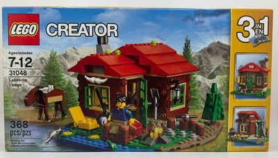 LEGO Creator 3 In 1: Lakeside Lodge #31048 New & Open Box with Sealed Bags - Image 1 of 4