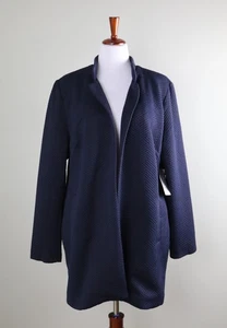 CHICO'S NWT $159 Boyfriend Chevron Blazer Jacket Top Size 4 US 20 / 22 / XXL - Picture 1 of 6