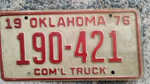 Oklahoma is OK License Plate - Expired 1970 -  190-421 - Picture 1 of 1