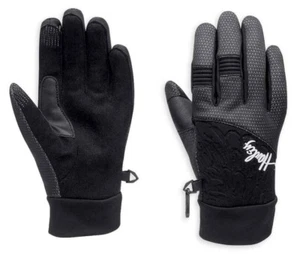 GUANTES DE NEOPRENO IMPERMEABLES HARLEY-DAVIDSON PARA MUJER PEQUEÑA TRINCHERA NEGROS 98200-16VW - Imagen 1 de 5