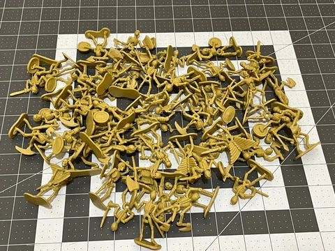 Plastic Skeleton Warriors Action Figure Lot Imperial Halloween Cake Toppers Cover