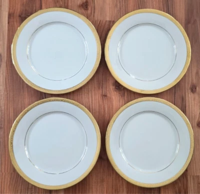 四张 1991 年皇家画廊金桶餐盘 10 5/8 英寸全新 #1 — 第 1/4 张图片