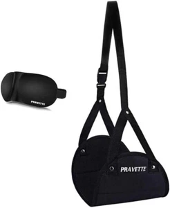 Comfort Airplane Footrest Ergonomic Adjustable Foot Heel Hammock Travel Compact - Picture 1 of 6