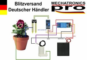 Automatische Bewässerung DIY Bewässerungsset Wasserpumpe Feuchtigkeit Arduino 