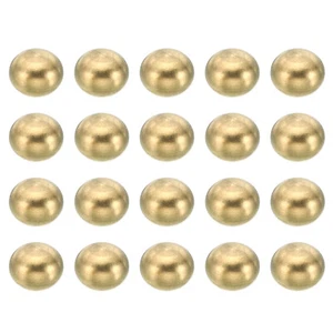 M4*0.7 Thread Cap Nut Knob 20pcs Brass Ball Lamp Decoration Screw Caps Nut 7.5mm - Picture 1 of 6