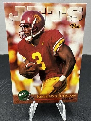 💥1996 Classic NFL Rookies RC #99 Keyshawn Johnson New York Jets Football - Image 1 of 2