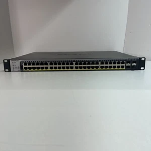 NETGEAR ProSafe GS752TPS 52 Port Gigabit Switch 390W PoE+ 4x Gigabit SFP - Picture 1 of 4