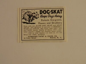 1938 DOG SKAT Keeps Dogs Away vintage art print ad - Picture 1 of 1