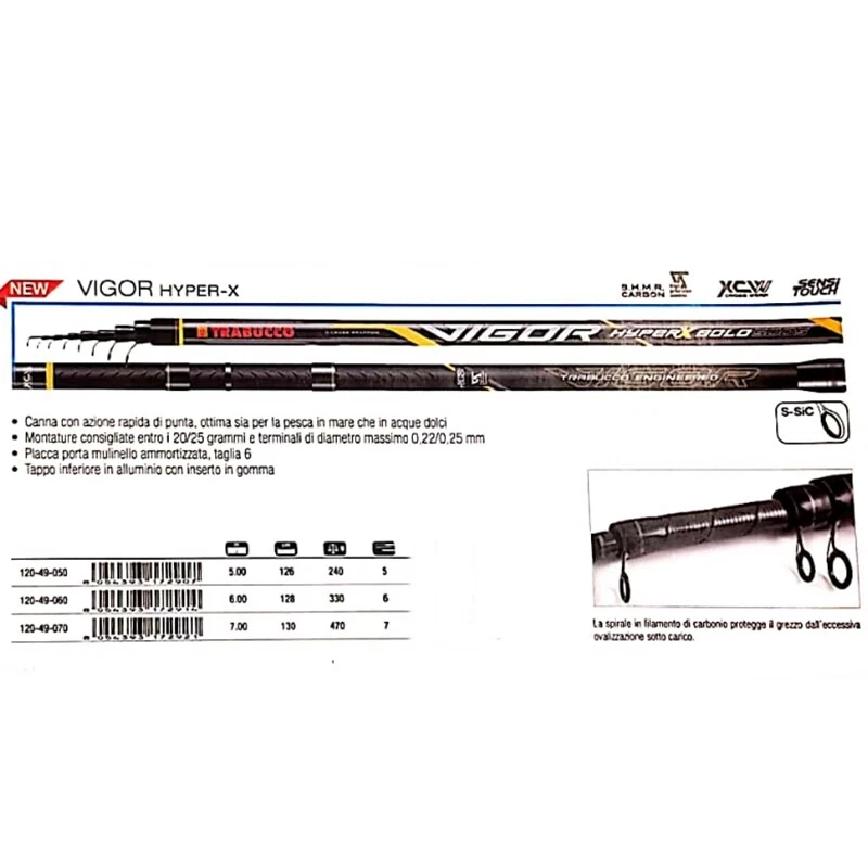 CANNA BOLOGNESE Trabucco VIGOR HYPER X BOLO  SPECIALE MARE FIUME - Immagine 1 di 1