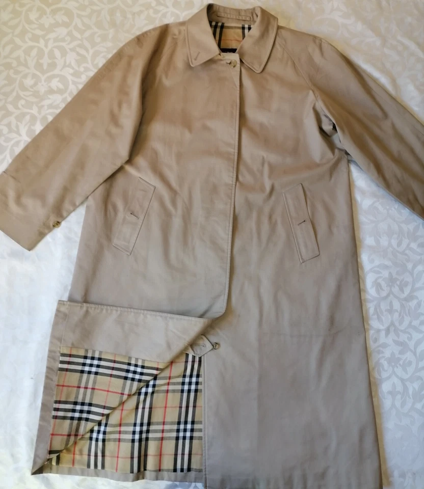 Gabardina Burberry London para hombre beige a cuadros Nova hecha en Inglaterra Foto 1 de 4
