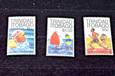TRINIDAD & TOBAGO  1984 OLYMPICS  STAMPS S 412-414  MNH - Image 1 of 3