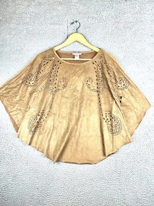 Alberto Makali New York Camel poncho With Neck Coverage Size M - Picture 1 of 5