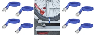 8 Pezzo Cintura di Tensione Nuovo Cinghia Supporto Bici Fissaggio 40cm Fasce - Picture 1 of 5
